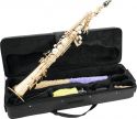 Blæseinstrumenter, Dimavery SP-10 Bb Soprano Saxophone, gold
