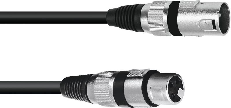 Omnitronic XLR cable 3pin 0.2m bk