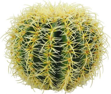 Europalms Barrel Cactus, artificial plant, green, 27cm
