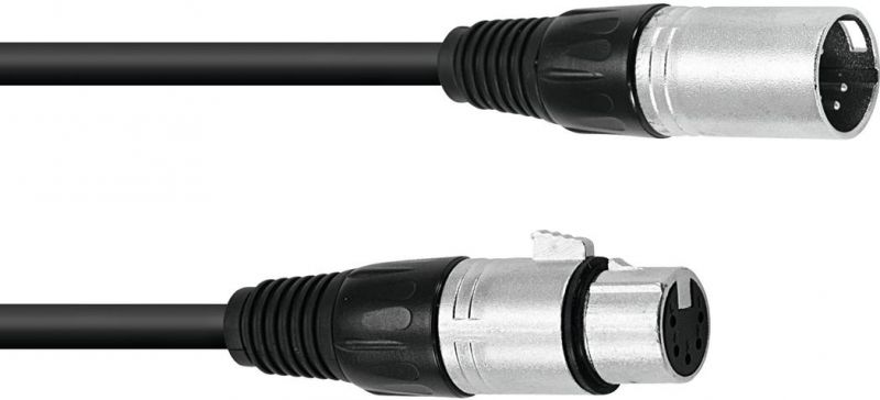 Omnitronic XLR cable 5pin 1.5m bk