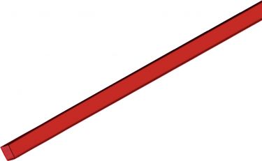 Eurolite Tubing 10x10mm red 2m