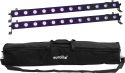 Diskolys & Lyseffekter, Eurolite Set 2x LED BAR-12 UV Bar + Soft Bag
