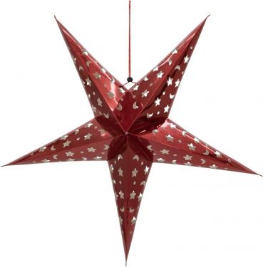 Europalms Star Lantern, Paper, red 50 cm