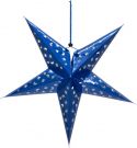 Christmas Decorations, Europalms Star Lantern, Paper, blue, 50 cm