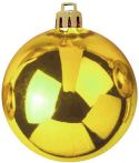 Julepynt, Europalms Deco Ball 10cm, gold 4x