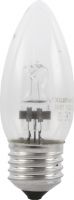 Kulørte og hvide pærer E27, Omnilux 230V/28W E-27 candle lamp clear H