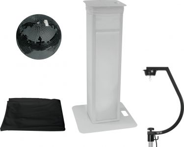 Eurolite Set Mirror ball 30cm black with Stage Stand variable + Cover black