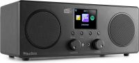WIFI Internet Radio "Luxus model med god stereo lyd og farve-display" | DAB+ | FM | Bluetooth | Sort