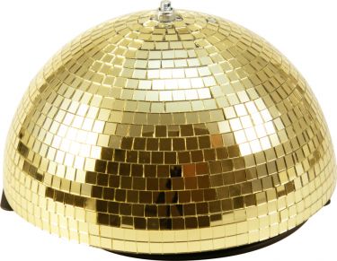 Eurolite Half Mirror Ball 30cm gold motorized