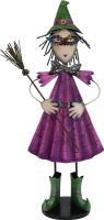 Decor & Decorations, Europalms Little Witch, Metal, 102cm purple