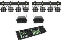 Eurolite Set 2x LED KLS-180 + 2x LED WF-40 + DMX LED Color Chief Controller