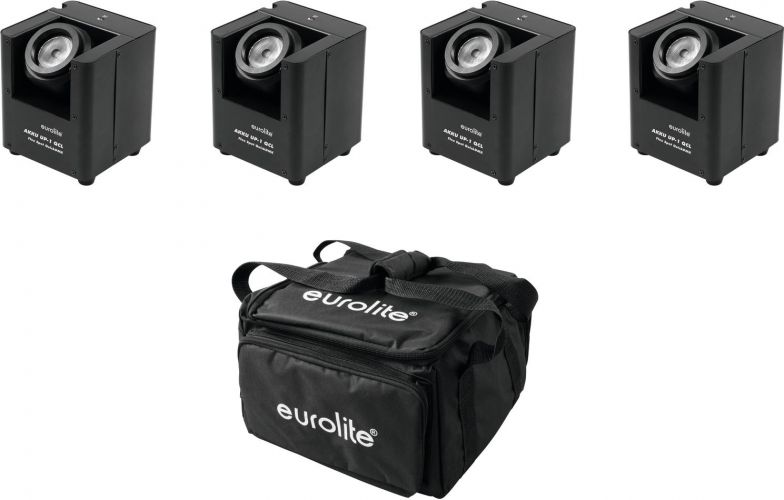 Eurolite Set 4x AKKU UP-1 + SB-4 Soft Bag