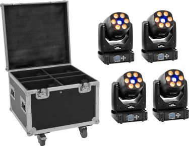 Eurolite Set 4x LED TMH-H90 + Case with wheels