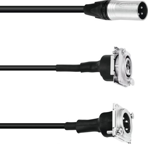 PSSO Patch Cable XLR(F)S/1xXLR(M),1xXLR(M)S 1m