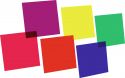 Farvefiltre, Eurolite Color-Foil Set 24x24cm,six colors