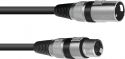 Cables & Plugs, Omnitronic XLR cable 3pin 1.5m bk