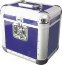 Flightcases & Racks, Roadinger Record Case ALU 75/25, rounded, blue