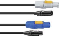 SOMMER CABLE Combi Cable DMX PowerCon/XLR 2.5m