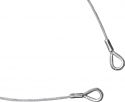 Sikkerhedswire, Eurolite Steel Rope 1000x4mm silver with Thimble