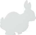 Udsmykning & Dekorationer, Europalms Silhouette Bunny, white, 56cm