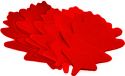 Confetti, TCM FX Slowfall Confetti Oak Leaves 120x120mm, red, 1kg