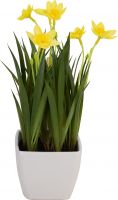 Europalms Daffodil, artificial plant, 23cm