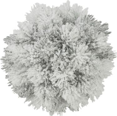 Europalms Pine ball, flocked, 15cm