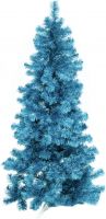 Christmas Decorations, Europalms Fir tree FUTURA, turquoise metallic,210cm