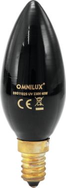 Omnilux C35 230V/40W E-14 UV Candle Bulb