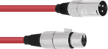 Omnitronic XLR cable 3pin 5m rd