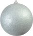 Europalms Deco Ball 20cm, silver, glitter