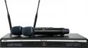 Wireless Microphones Set, Relacart UR-222D 2-Channel UHF System