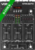 DJ Mixere, STM2270 4-Channel Mixer Sound Effects SD/USB/MP3/BT "B-STOCK"