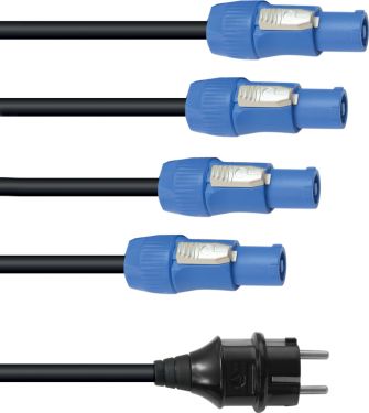 Eurolite P-Con power cable 1-4, 3x2,5mm²