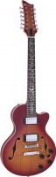 Dimavery LP-612 E-Guitar, flamed sunburst
