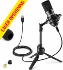 Mikrofoner, Studio Mikrofon, USB tilslutning - Sort