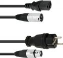 Multicable & Stage Box, PSSO Combi Cable Safety Plug/XLR 5m