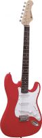 Musikinstrumenter, Dimavery ST-203 E-Guitar, red