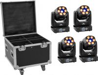 Eurolite Set 4x LED TMH-H90 + Case with wheels