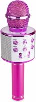 KM01 Karaoke-mikrofon med innebygde høyttalere BT/MP3 Rosa