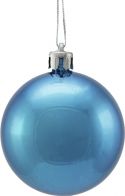 Christmas Decorations, Europalms Deco Ball 6cm, blue, metallic 6x