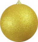 Christmas Decorations, Europalms Deco Ball 20cm, gold, glitter