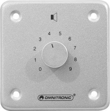Omnitronic PA Volume Controller 10W stereo sil