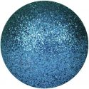 Christmas Decorations, Europalms Deco Ball 3,5cm, blue, glitter 48x