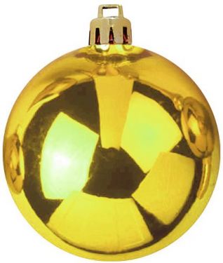 Europalms Deco Ball 10cm, gold 4x
