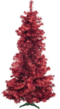 Europalms Fir tree FUTURA, red metallic, 210cm