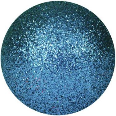 Europalms Deco Ball 3,5cm, blue, glitter 48x