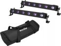 Diskopaneler - LED, Eurolite Set 2x LED BAR-6 UV Leiste + Soft Bag