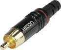 RCA Phono Plugs, HICON RCA plug HI-CM06-RED