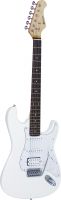 Guitar, Dimavery ST-312 E-Guitar, white